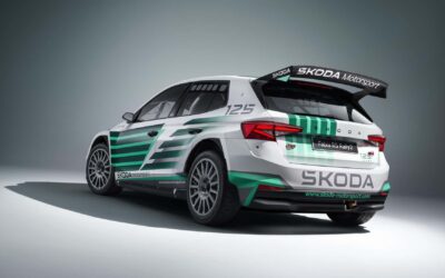 Skoda Fabia RS Rally2 celebra 125 anni di Skoda Motorsport