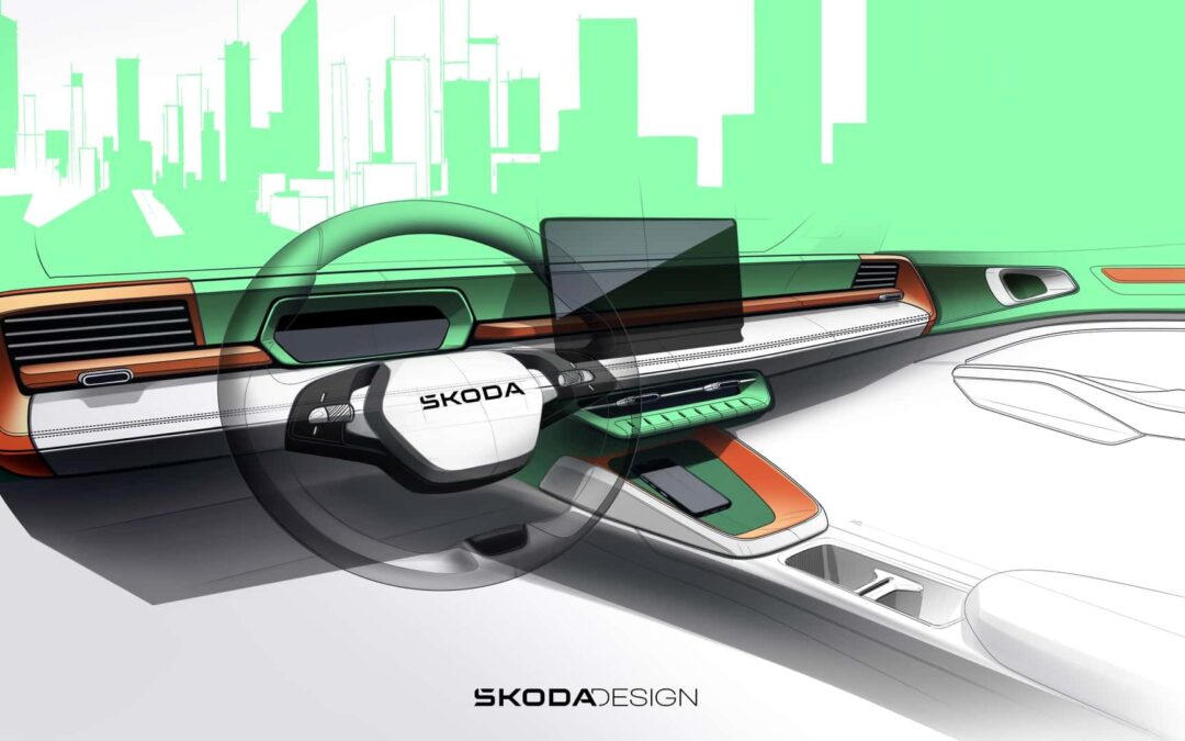 Nuova Skoda Epiq: il SUV elettrico compatto che rivoluziona gli interni dei SUV di Skoda