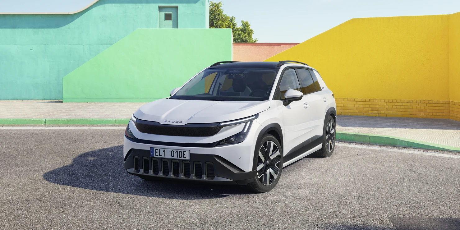 Nuova Škoda Epiq, design esterni del SUV elettrico urbano