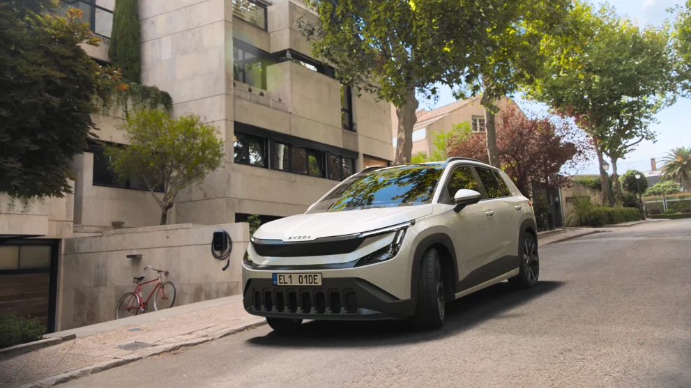 Nuova Škoda Epiq, dettaglio del SUV elettrico Škoda